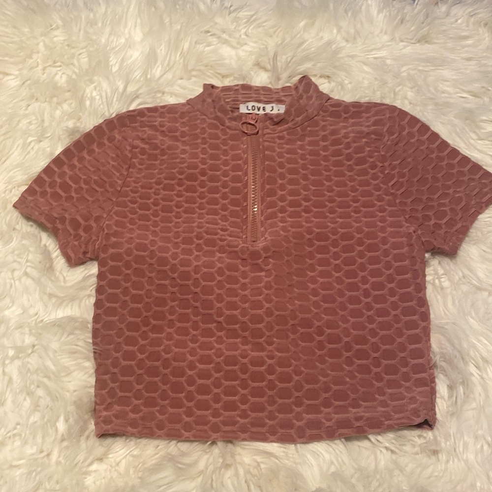 Dusk pink crop top